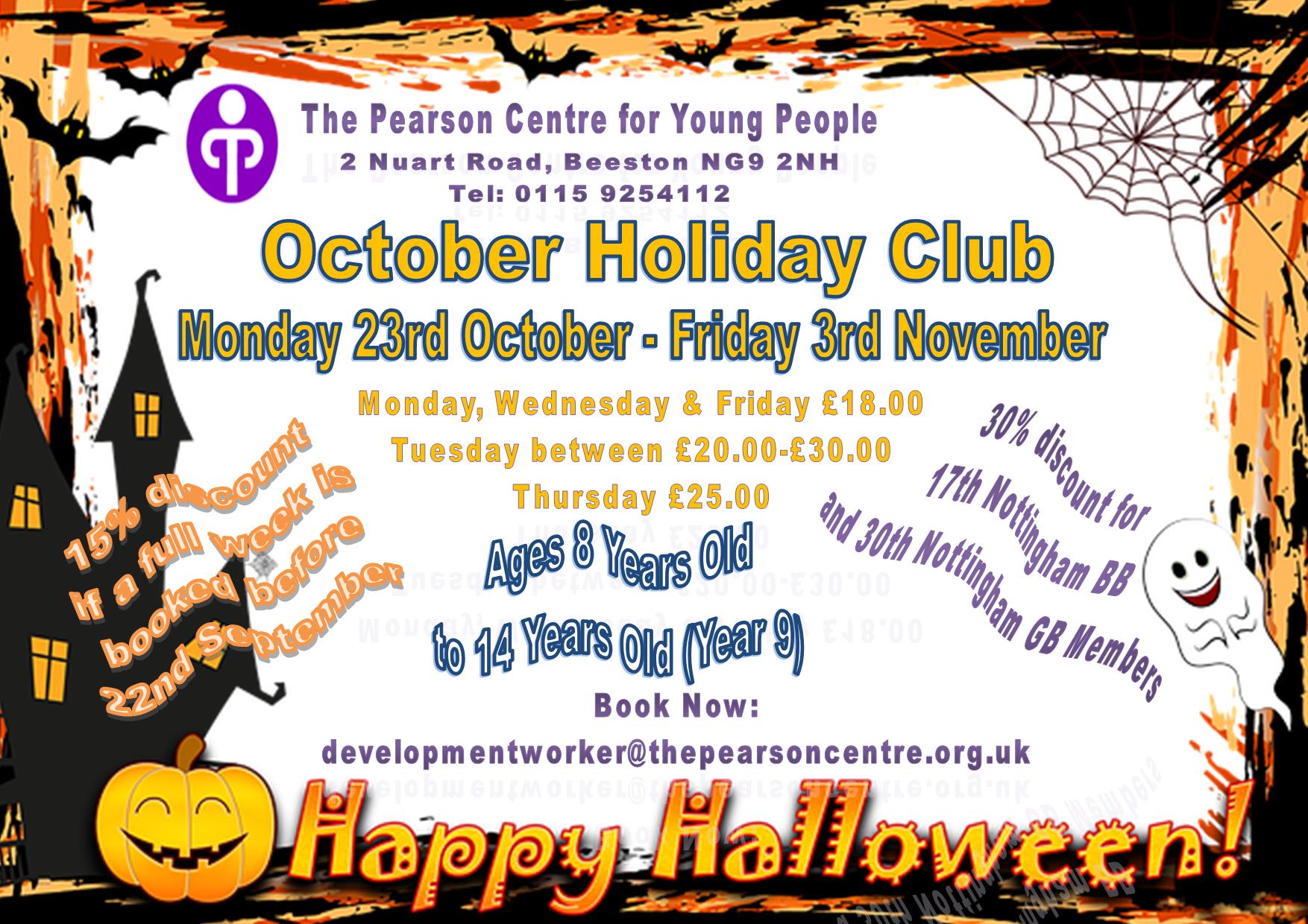 oct holiday club 2023